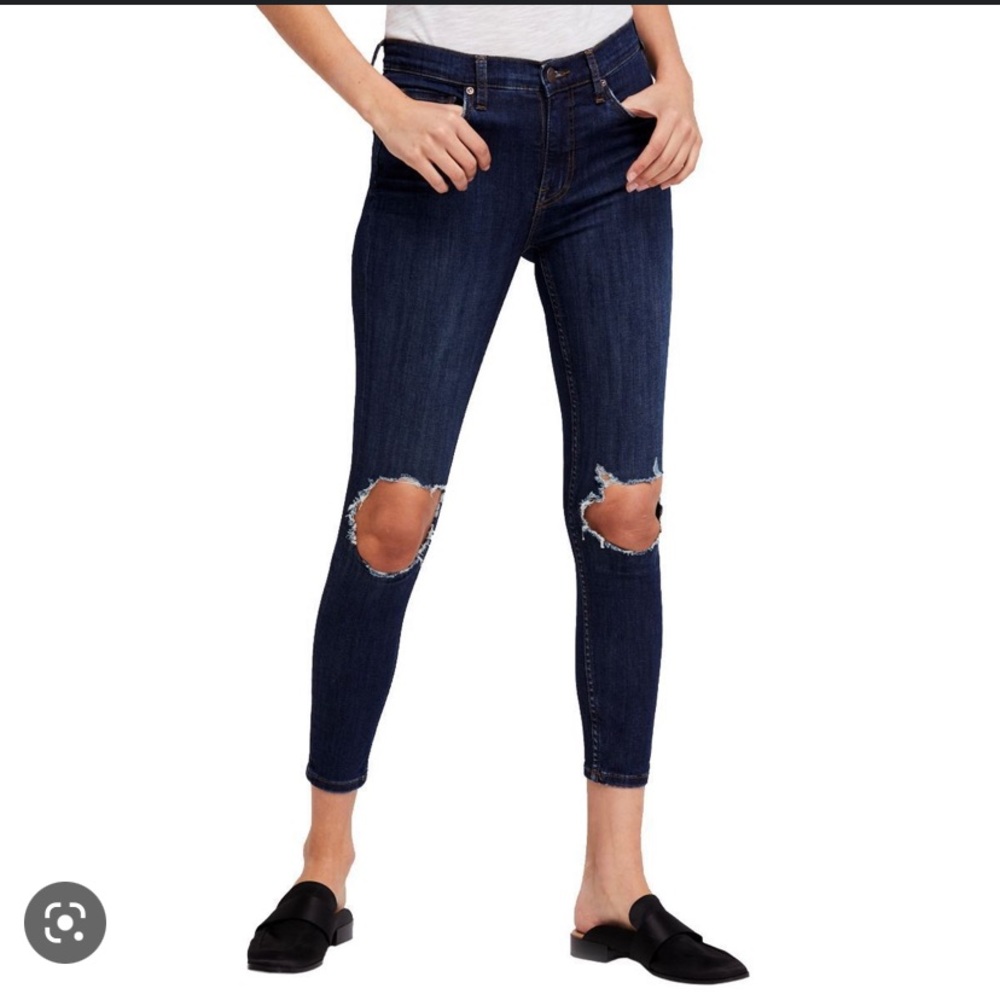 NWT free people busted knee jeans size 25
